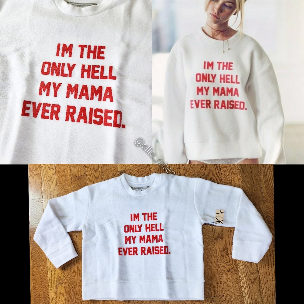 "Only Hell" Crewneck Sweatshirt- White